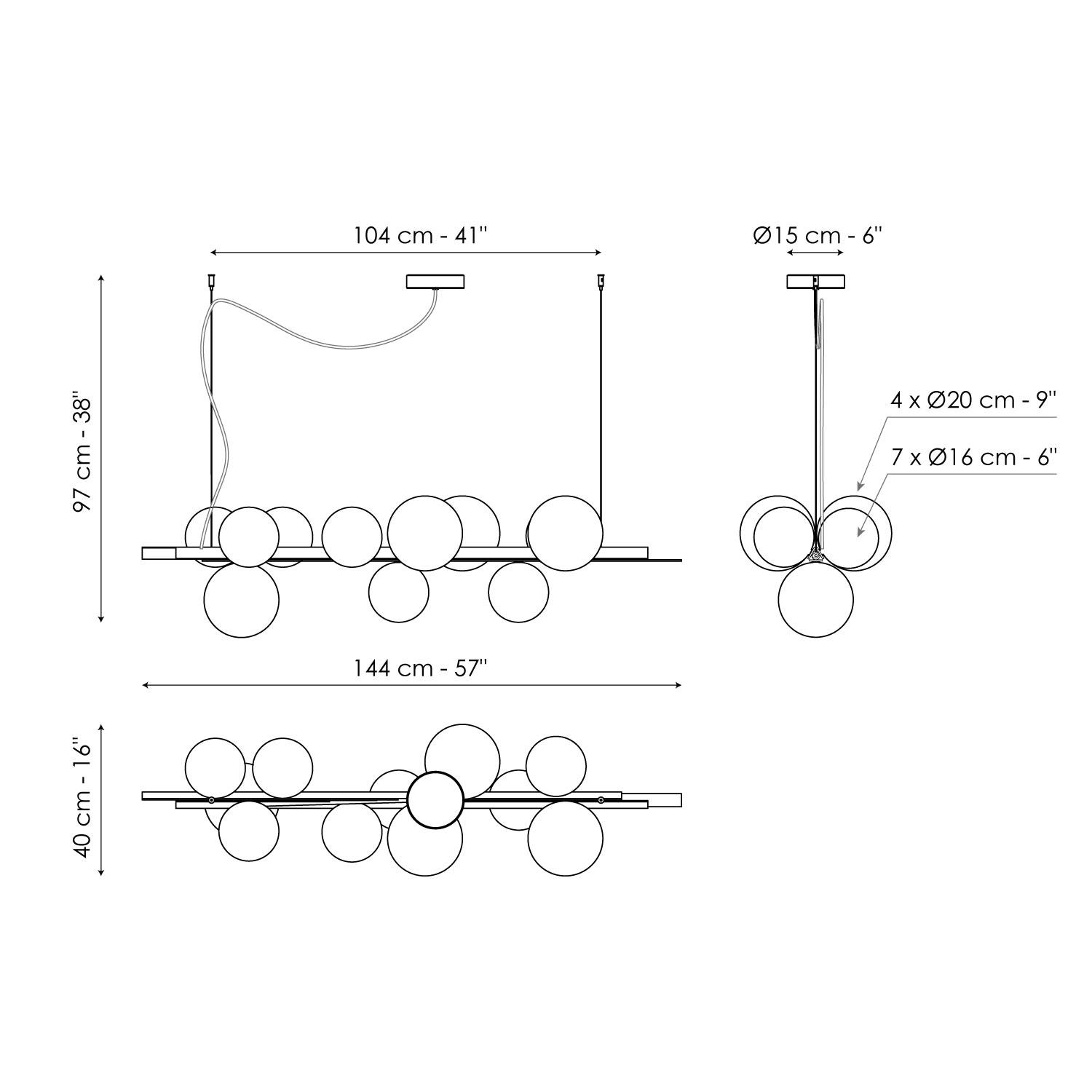 11 lights suspension