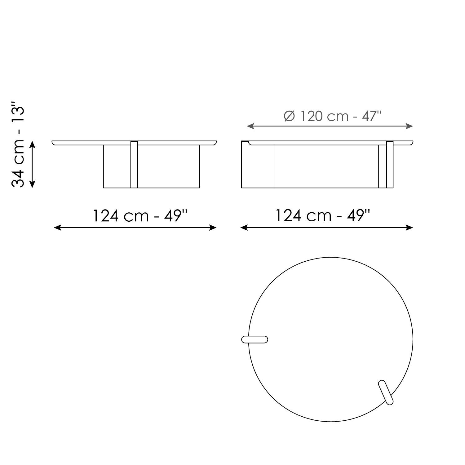 Flatiron coffee table 120
