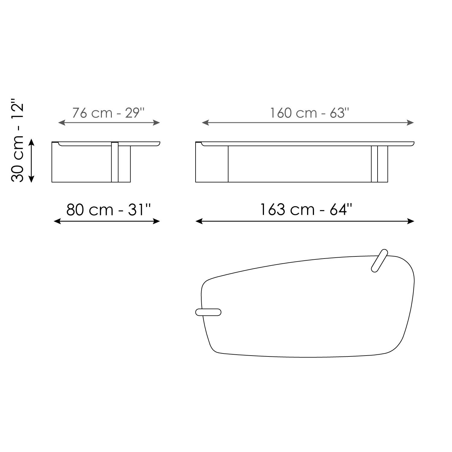 Flatiron coffee table 160