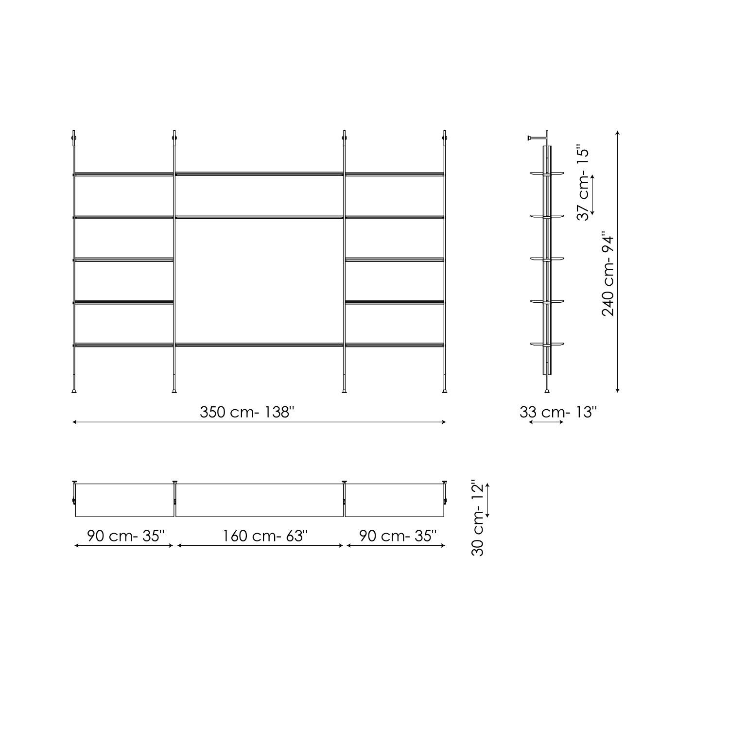 Wall fixing tv-stand module