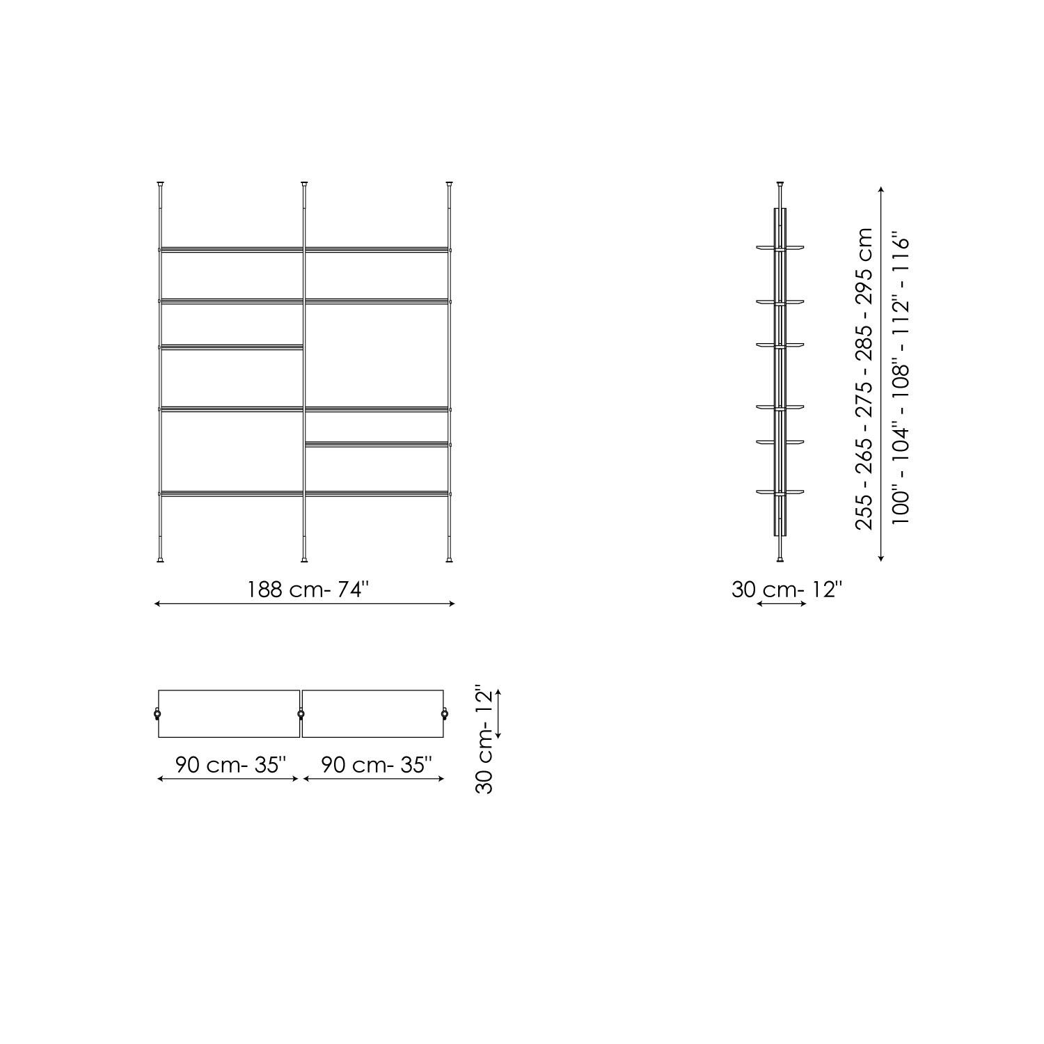 Ceiling fixing 2 modules