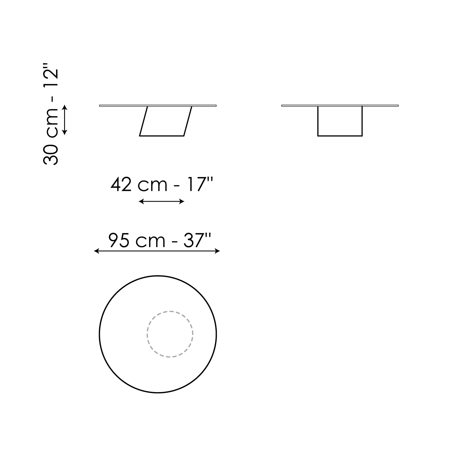 Pisa Ø95 - version with top