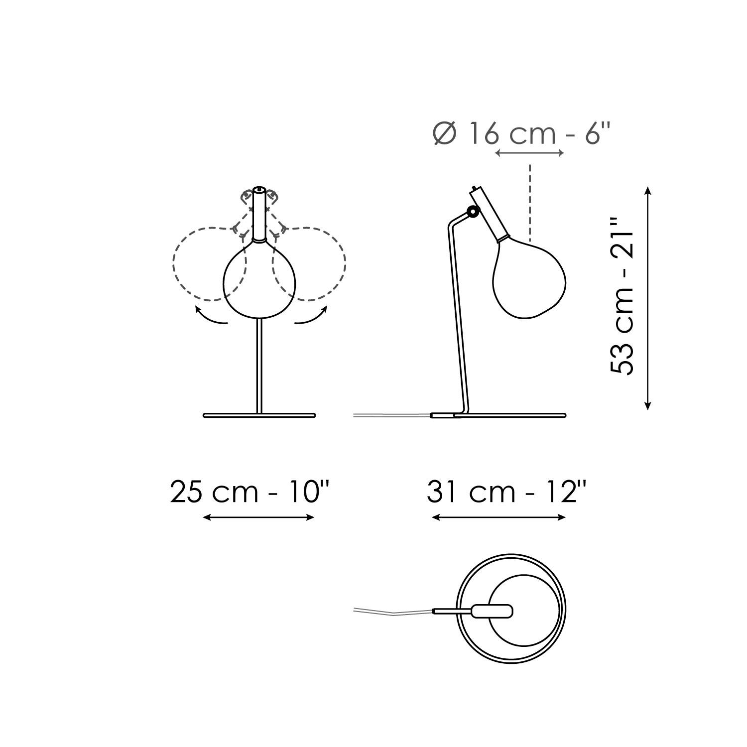 Große Tischlampe