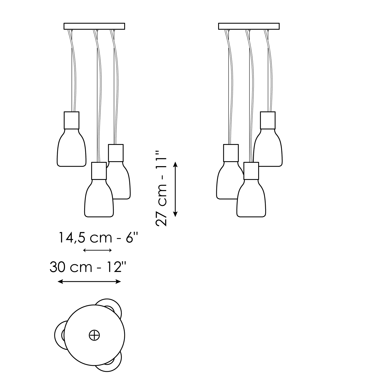 3 lights suspension