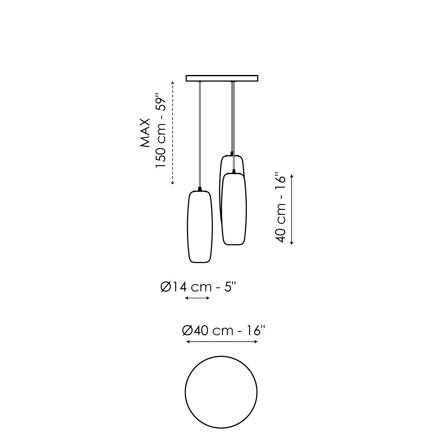 3 lights suspension