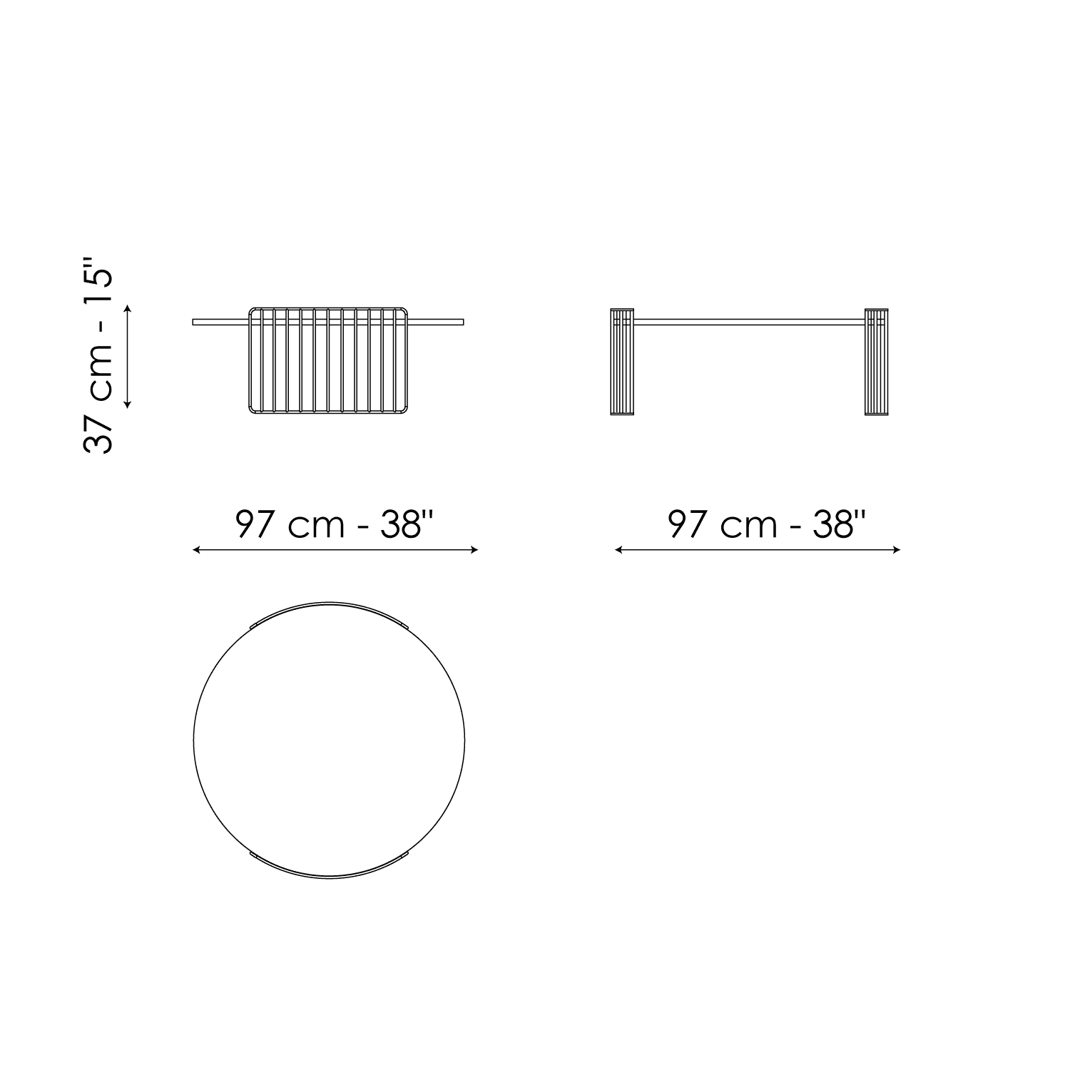 Harpe Ø97 x H 37