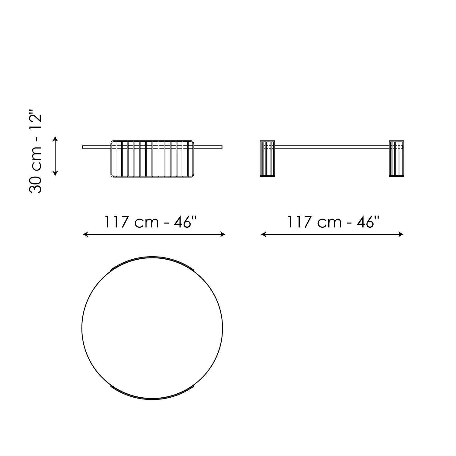 Harpe Ø117 x H 30