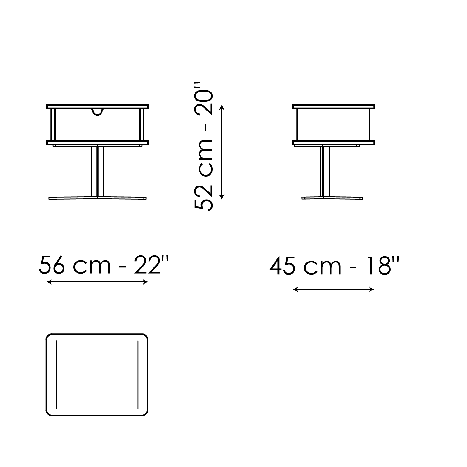 Nelson bedside table