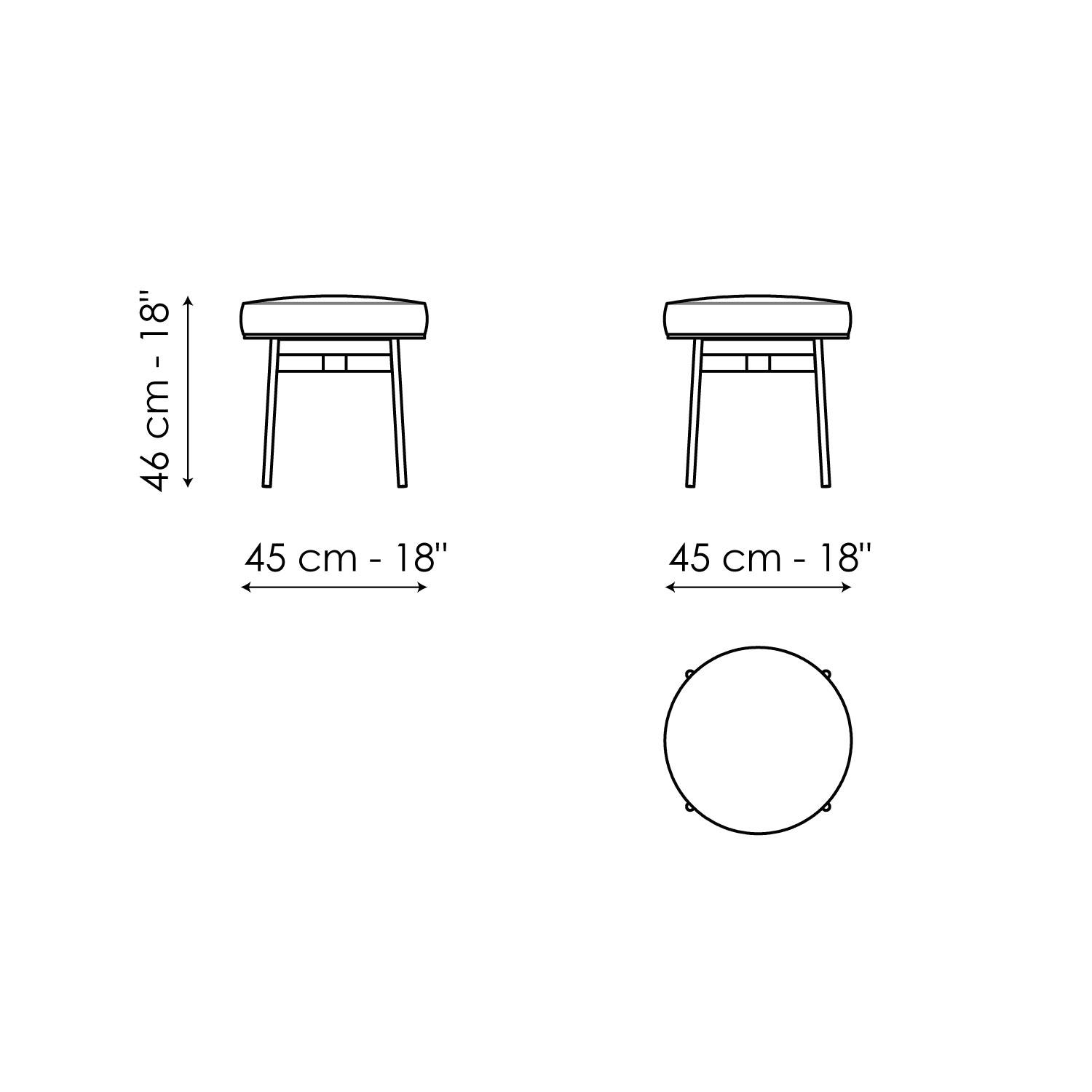 Neuilly pouf Ø45