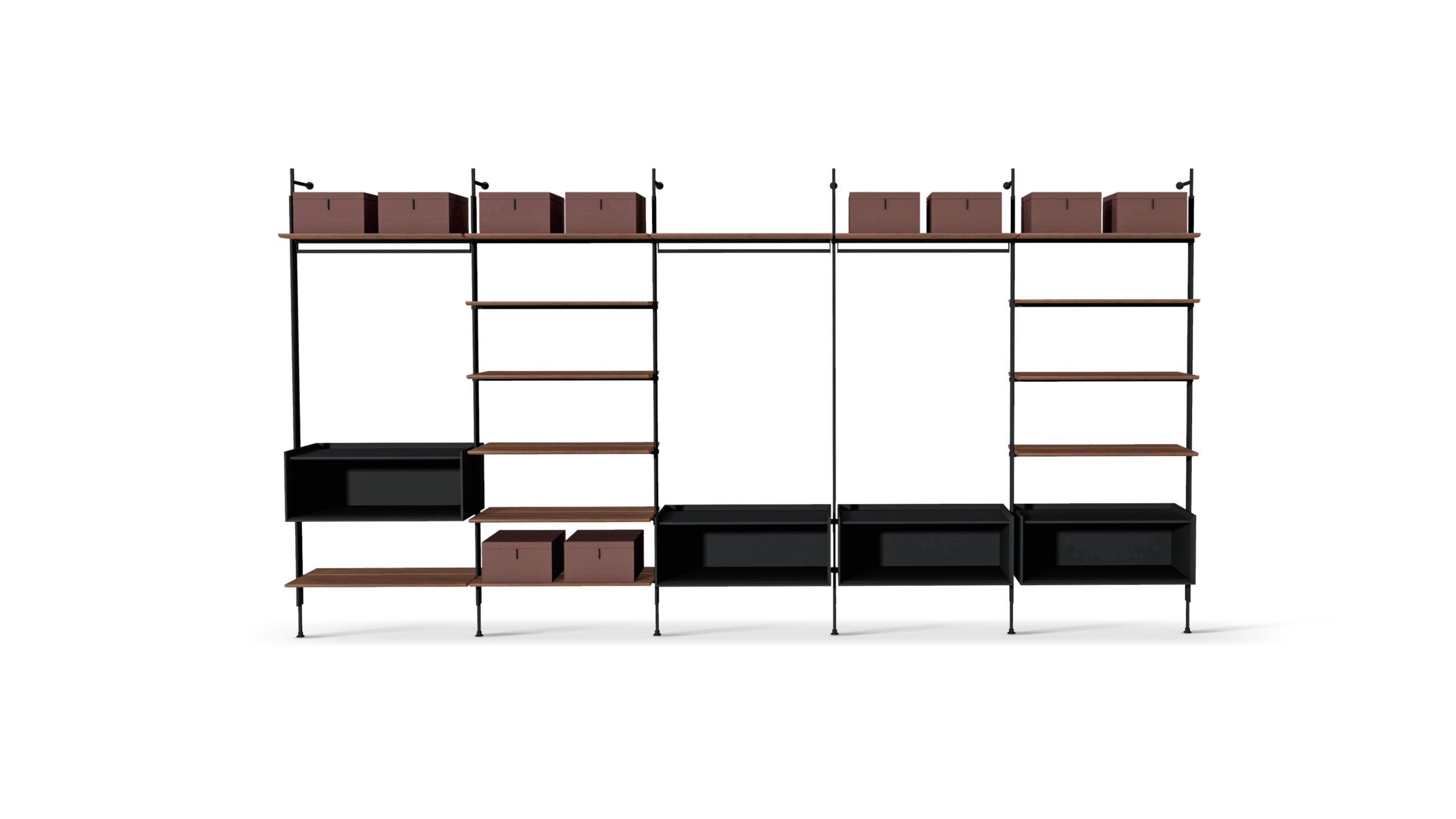 Roll walk-in closet