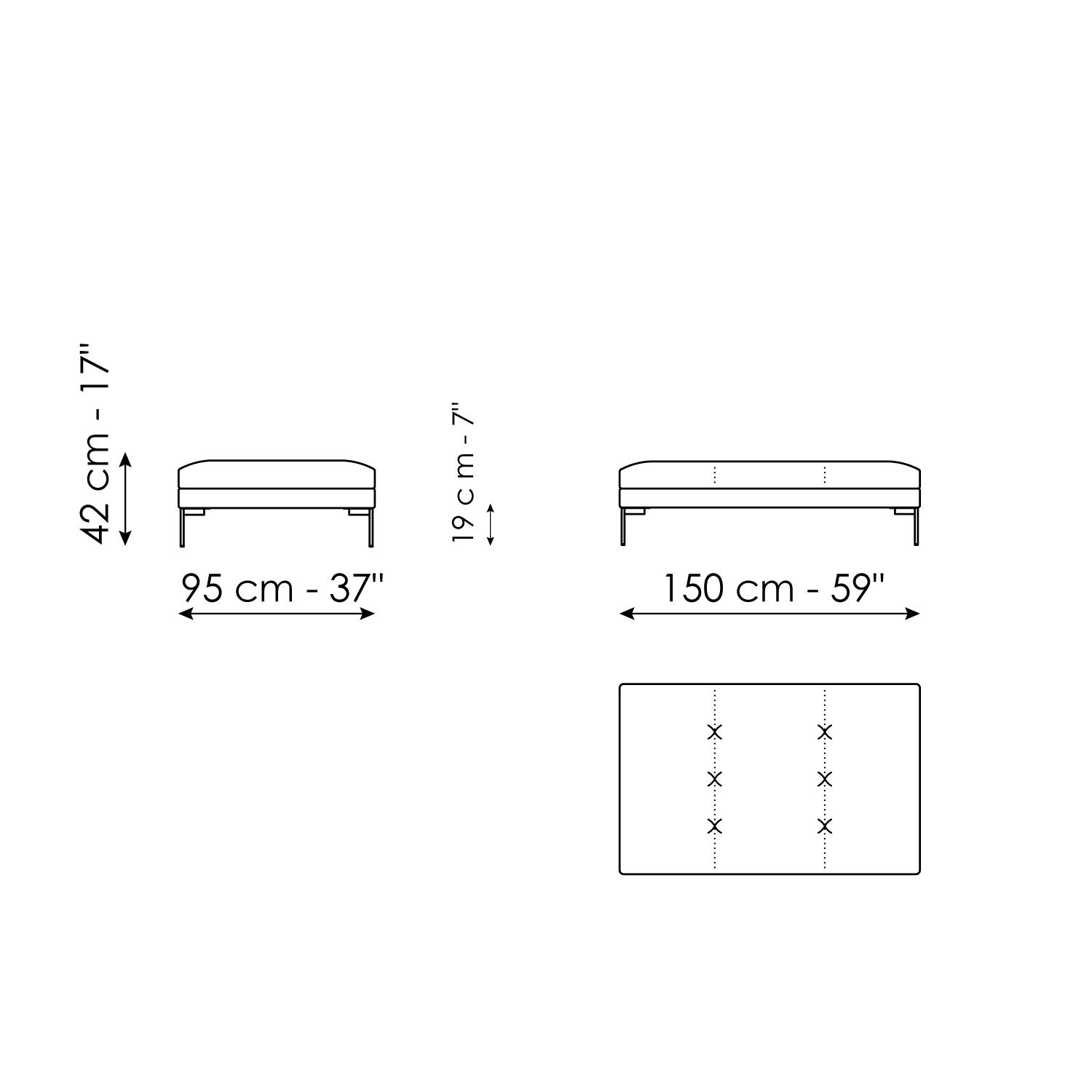 Pouf 150 x 95