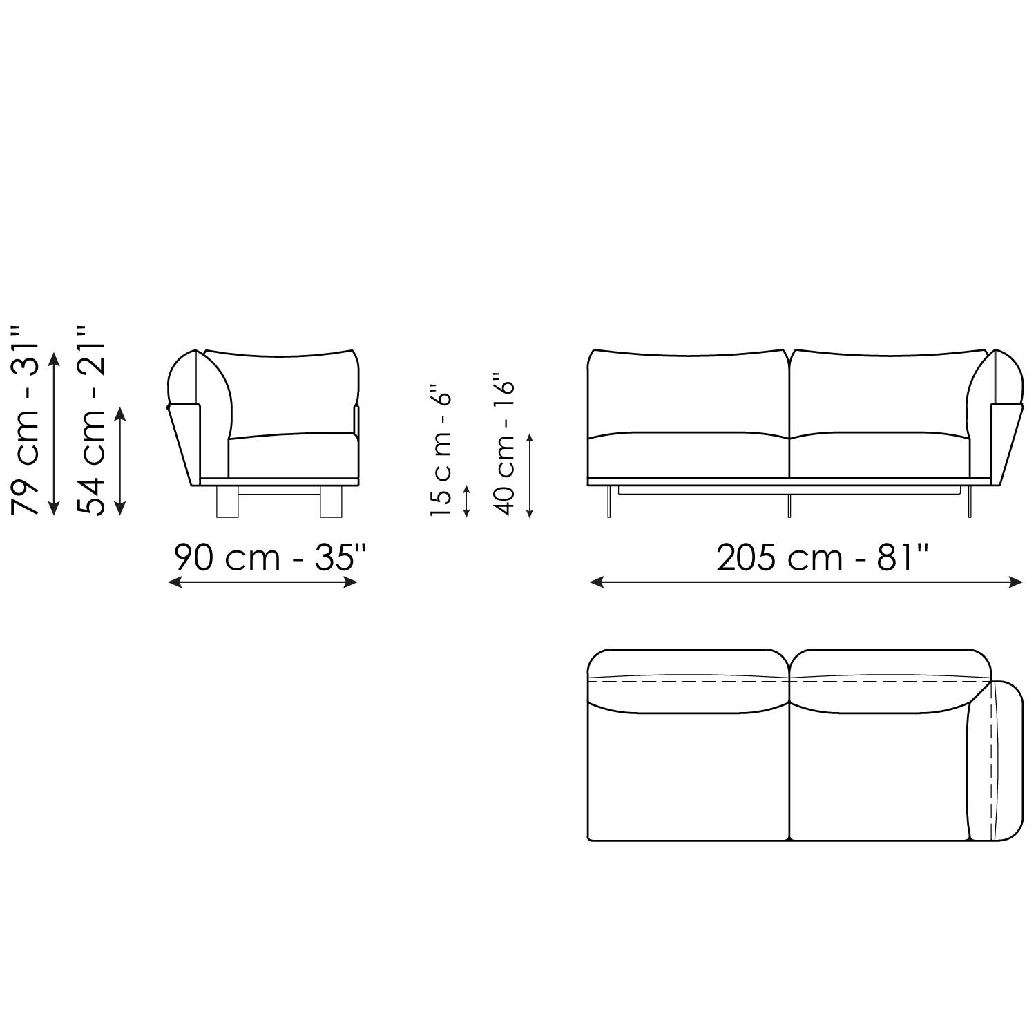 Sofa Endteil 205