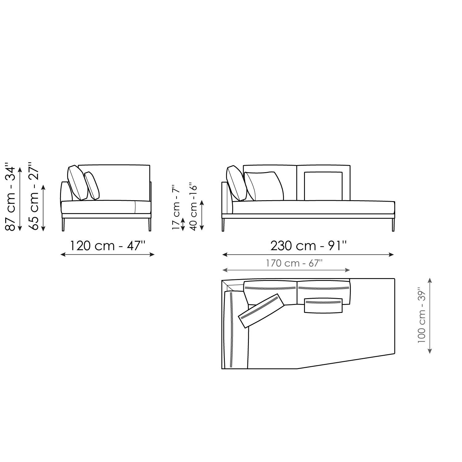 Meridiana 230 x 120