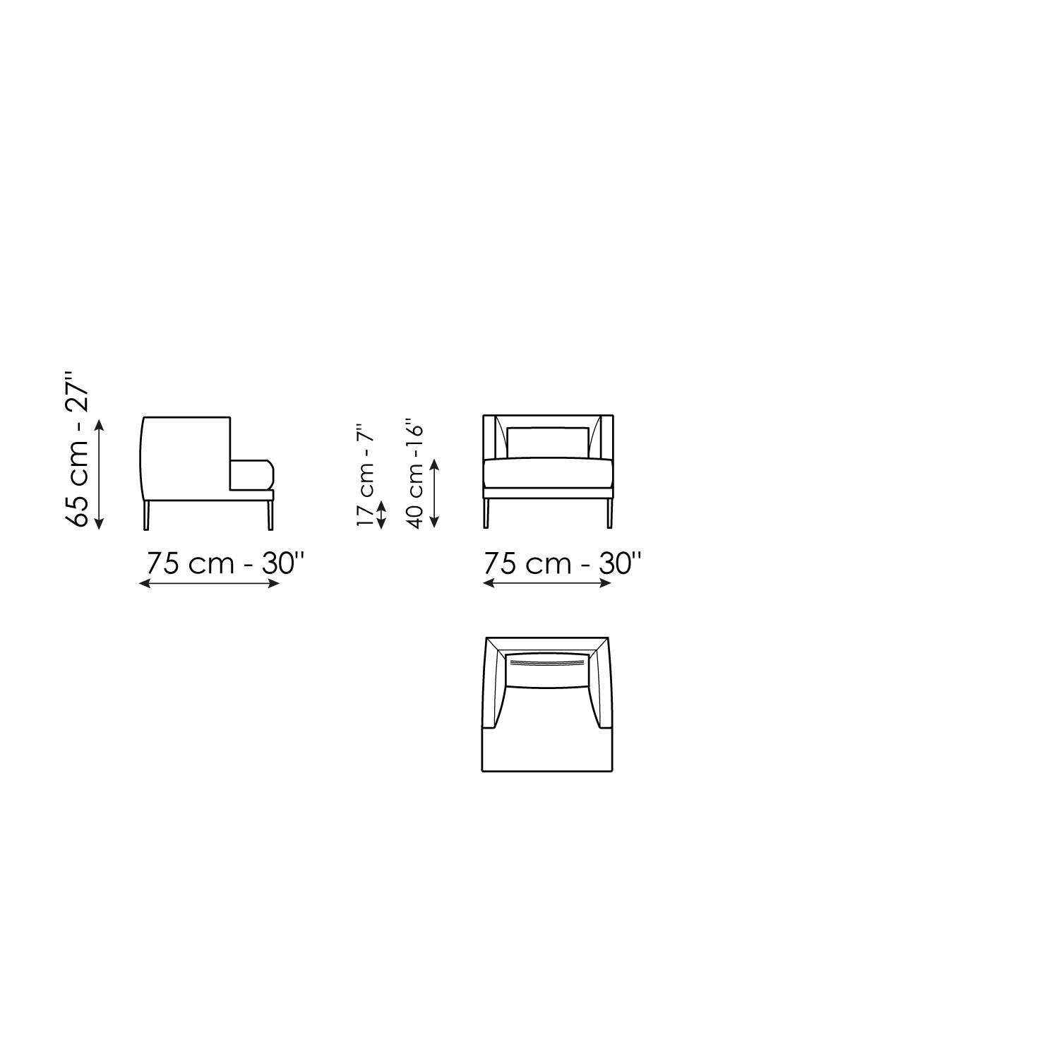 Armchair H 65