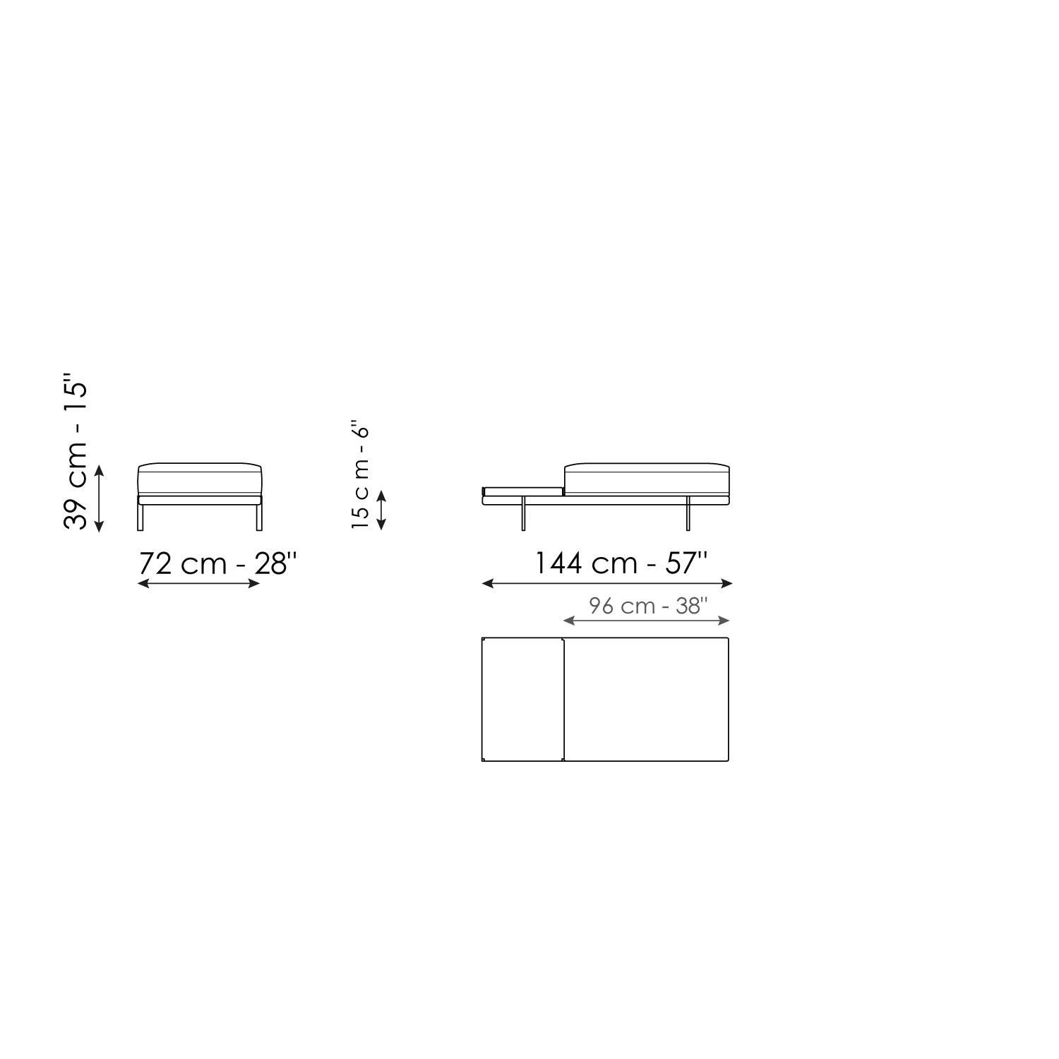 Pouf with tray