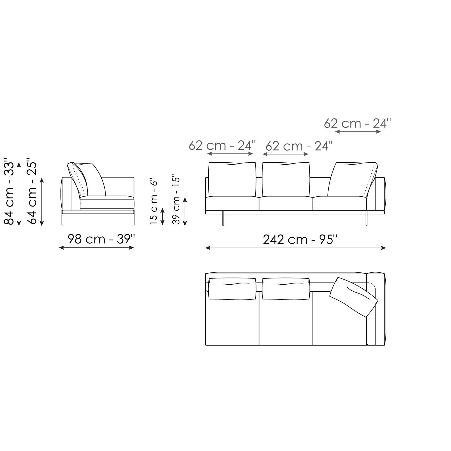 End section sofa 242