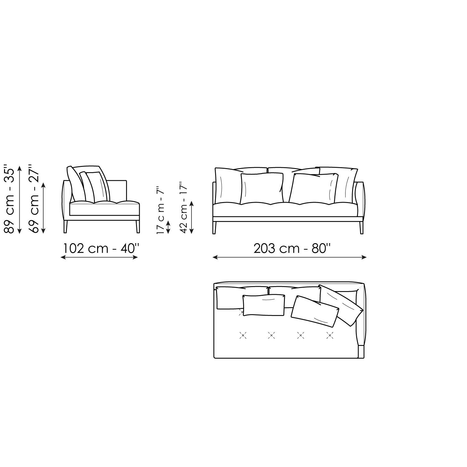 End section sofa 203