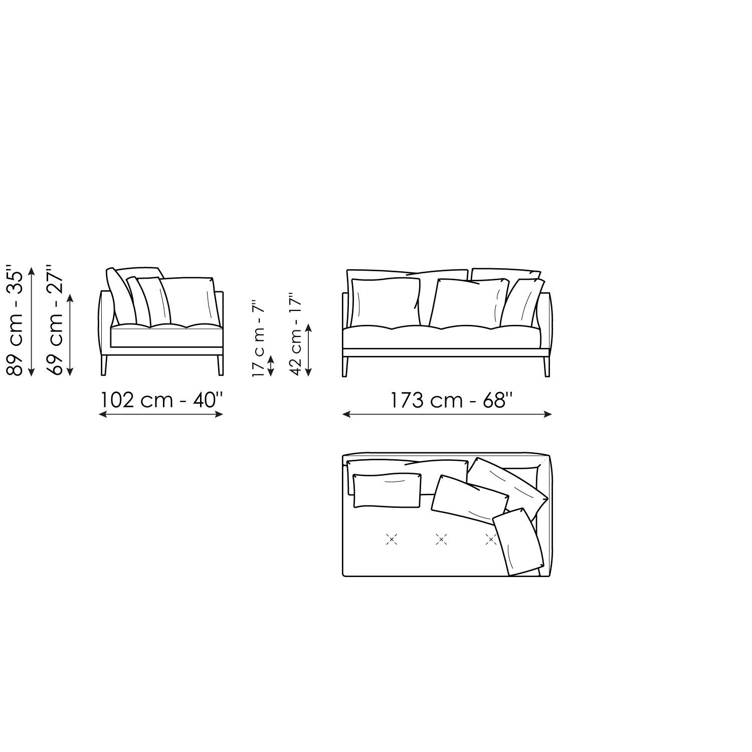 End section corner sofa 173