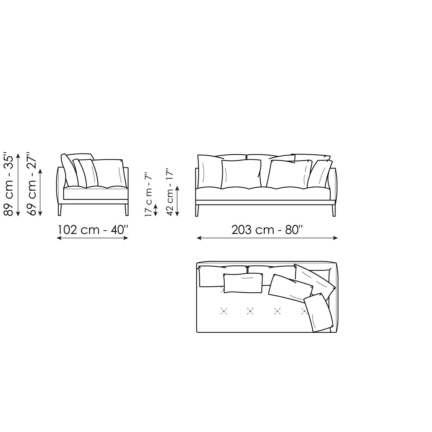 End section corner sofa 203